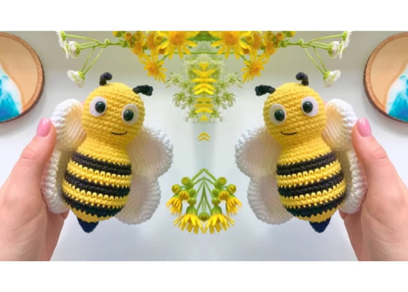 Abelha Amigurumi Receita Grátis