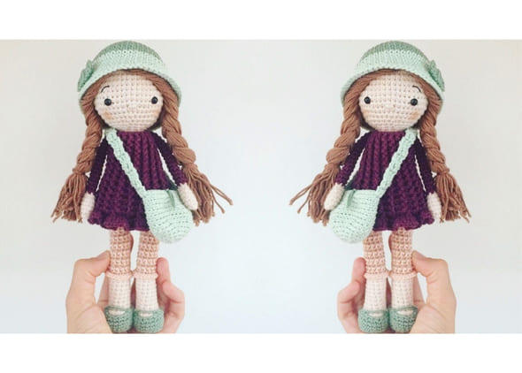 Boneca Abigail Amigurumi Receita Grátis