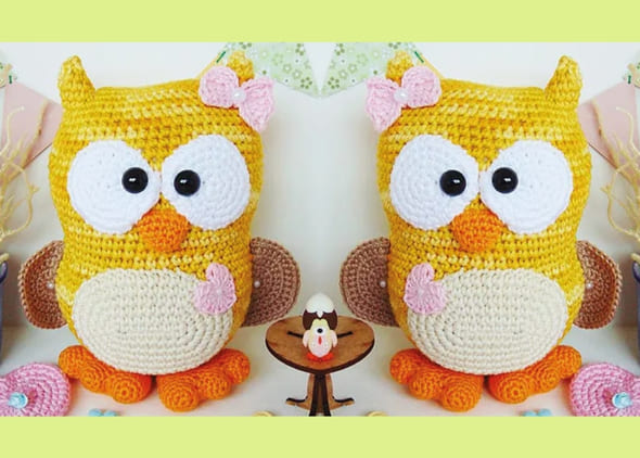 Coruja Mamãe Amigurumi Receita Grátis