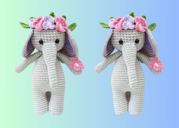 Elefanta Amigurumi Receita Grátis