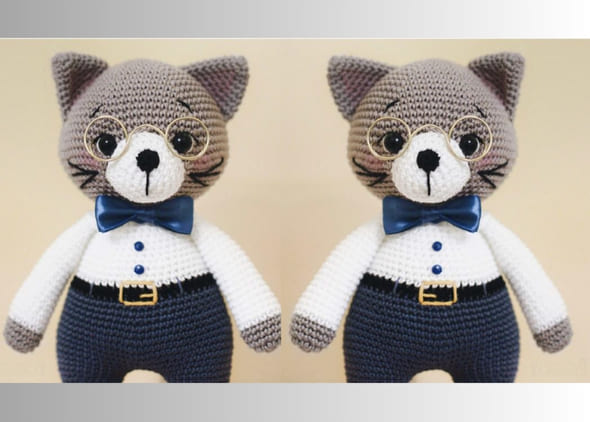 Gato Estilista Amigurumi Receita Grátis